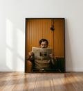 Plakat Jak inwestować – Pablo Escobar vintage, humorystyczna dekoracja do biura